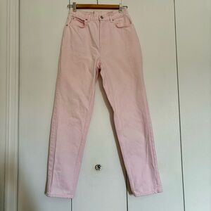Vintage Baby Pink High Waisted Jordache Denim Jeans Size 9/10